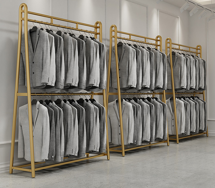 图片[2]-Freestanding Iron Clothing Rack: A Functional and Stylish Storage Essential-hansheng new material